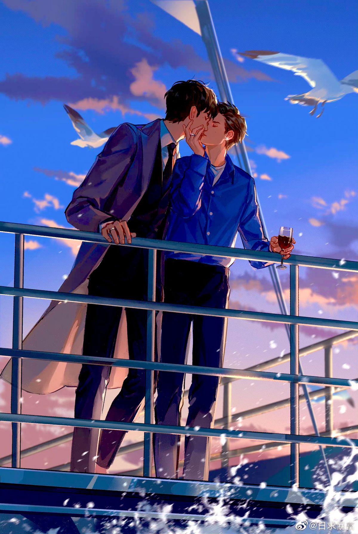 Sóng biển màu bạc hà